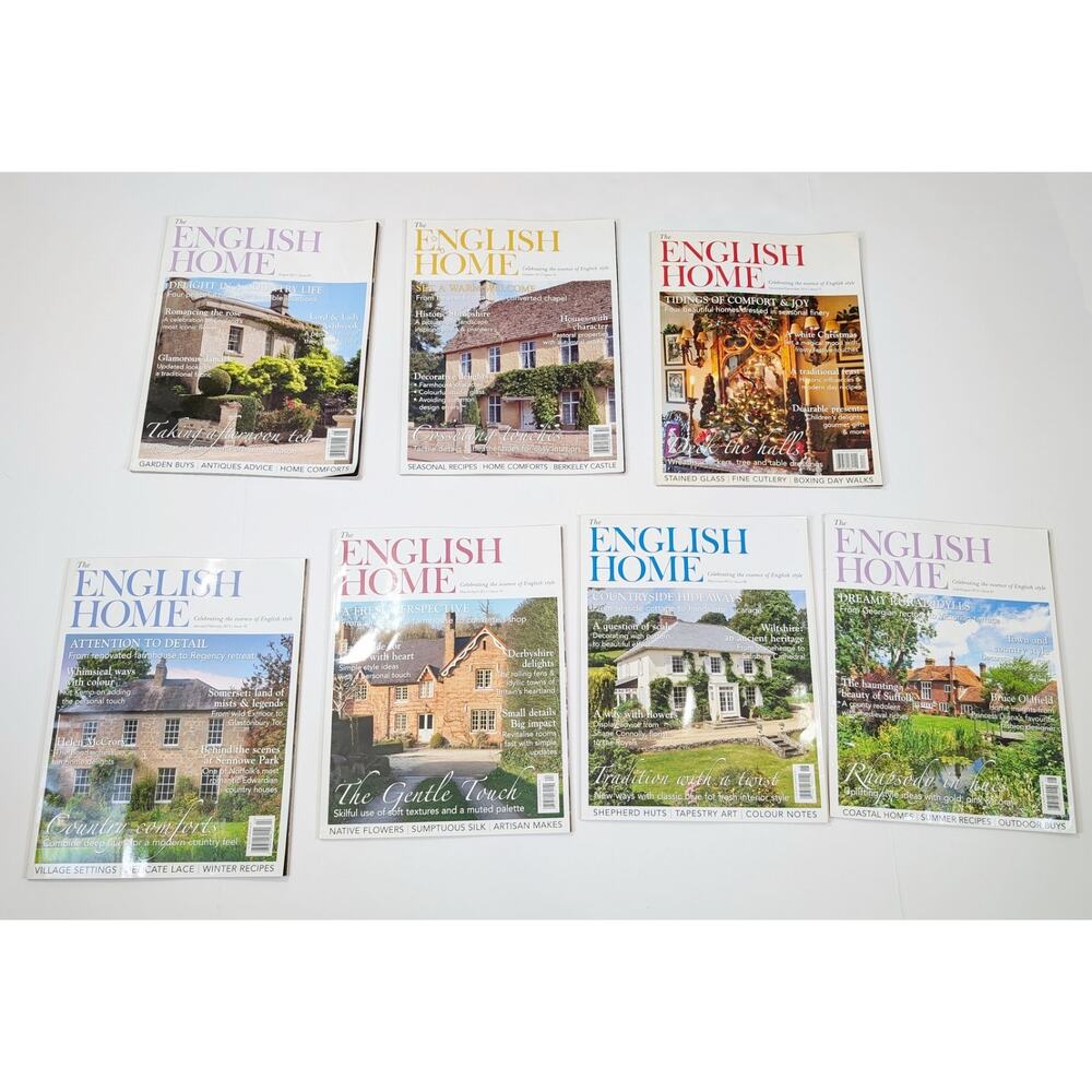 The English Home Magazine Lot 7 Issues 2011 2012 2013 England British Tea Recipe